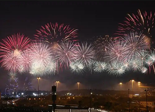 崇州市焰火晚会